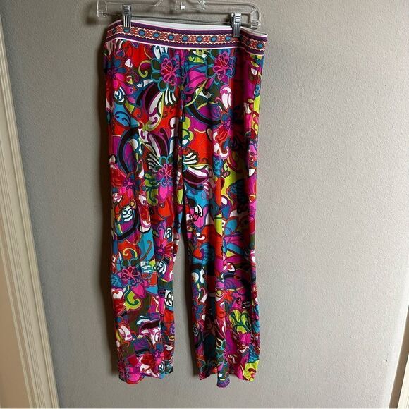 Trina Turk | Size Small | printed swim suit coverup pants - Picture 2 of 8
